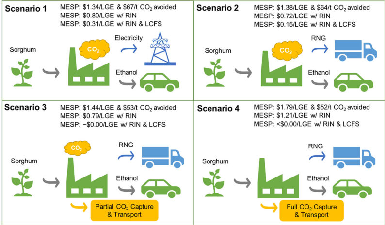 news: Cost and Life-Cycle Greenhouse Gas Implications of Integrating Biogas Upgrading and Carbon Capture Technologies in Cellulosic Biorefineries